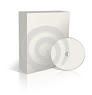 Software Boxes blank white template for presentation layouts and design