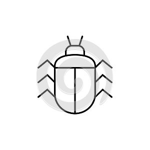 Software bug icon element of security icon for mobile concept and web apps. Thin line software bug icon can be used for web and