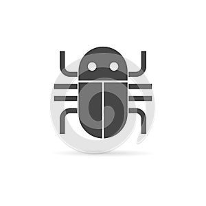 Software bug icon, program bug icon