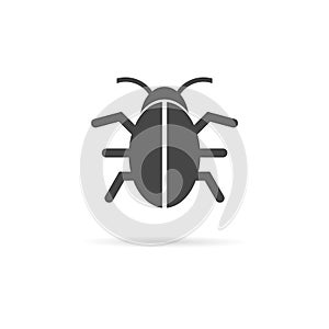Software bug icon, program bug icon