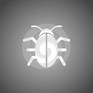 Software bug icon, program bug icon