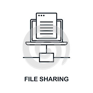 Software Bug line icon. Simple element from internet security collection. Creative Software Bug outline icon for web