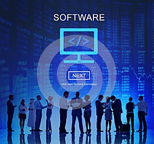 Software Computer Digital Data Homepage Concept