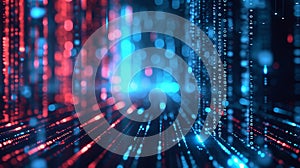 Software data concept element, cloud information flow, Web programming and bracket technology background.