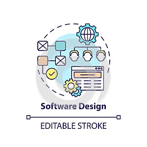 Software design concept icon