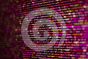 Abstract code background screen