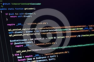 The software developer does the php coding