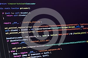 The software developer does the php coding