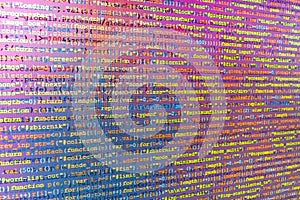 Software developer workspace screen