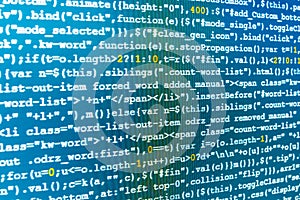 Software developer workspace screen