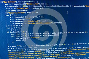 Software developer workspace screen