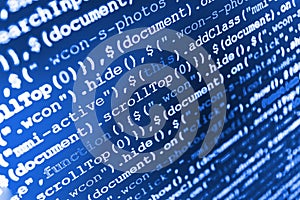 Software developer workspace screen