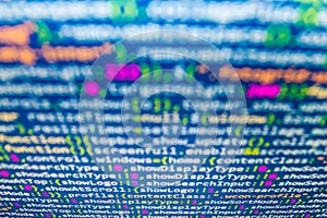 Software developer workspace screen