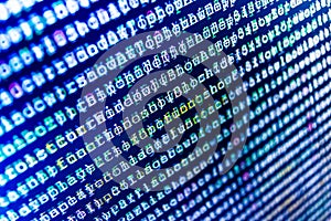 Software developer workspace screen