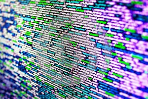 Software developer workspace screen