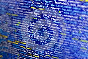Software developer workspace screen