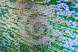 Software developer workspace screen