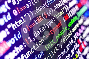Software developer workspace screen