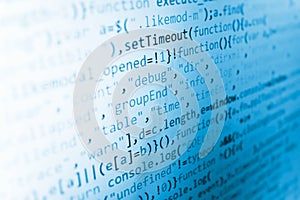 Software developer workspace screen