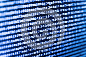 Software developer workspace screen