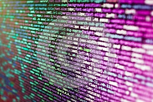 Software developer workspace screen