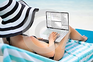 Software Developer Writing Computer Code