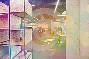 Software developers working at office