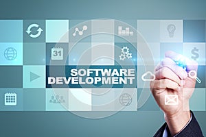 Software development. Applications APPS for business. Programming.