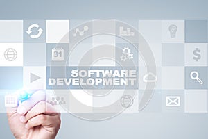 Software development. Applications APPS for business. Programming.