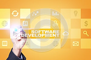 Software development. Applications APPS for business. Programming.