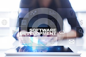 Software development. Applications APPS for business. Programming.