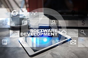 Software development. Applications APPS for business. Programming.