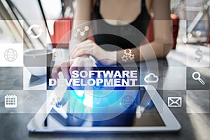 Software development. Applications APPS for business. Programming.