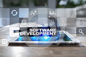 Software development. Applications APPS for business. Programming.