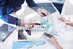 Software development. Applications APPS for business. Programming.
