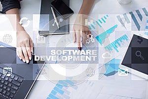 Software development. Applications APPS for business. Programming.