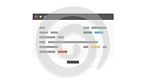 Software Development Code, Programming Interface Icon, vector design Generative AI
