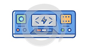 Software Development Coding Interface, vector design Generative AI