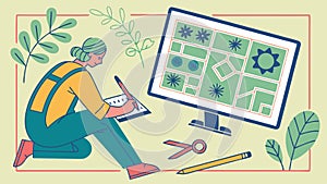 Software Development and Design, Coding Interface, vector design Generative AI
