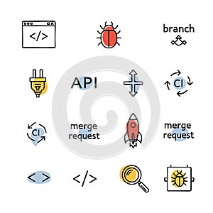 Software Development and DevOps Icons Set