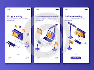 Software development isometric GUI design kit