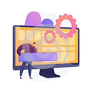 Software development vector concept metaphor