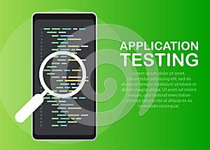 Software development, programming, coding vector concept. Isometric vector illustration. Landing page concept.