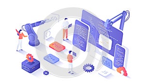 Software Development programming, engineering, coding. Testing and bug fixing. Creating new applications, programs