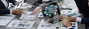 Software development or programming work with coding screen brisk