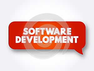 Software Development - set of computer science activities dedicated to the process of creating, designing and supporting software