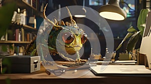 A software development studio where bugs take physical form as impossible creatures debugged by coders