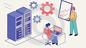 Software development team, coding, programming, technology, teamwork, Vector Design, Generative AI