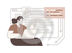 Software development tools isolated cartoon vector illustrations.