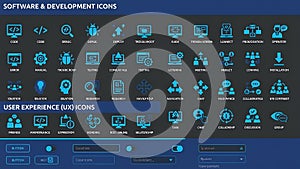 Software Development and User Experience Icons